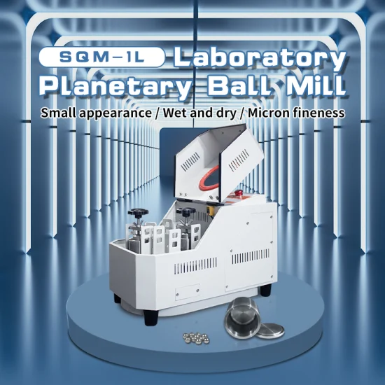 Bench-Top Lab 1L Planetary Ball Mill Machine for Battery Powder Milling