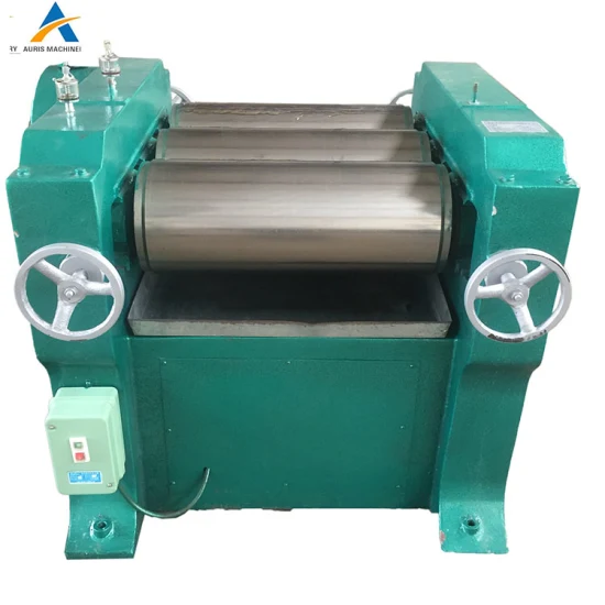 Laundry Bar Soap Making Machine Automatic Rolling Machine Lab Ceramic Three Roll Ball Mill for Ointment Triple Milled Soap Maker