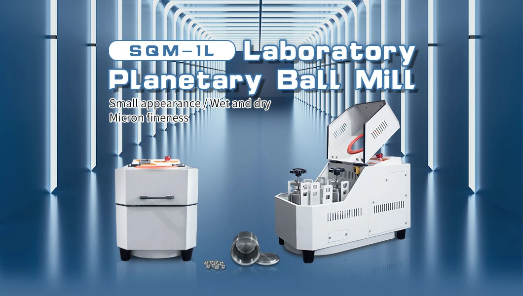 Bench-Top Lab 1L Planetary Ball Mill Machine for Battery Powder Milling